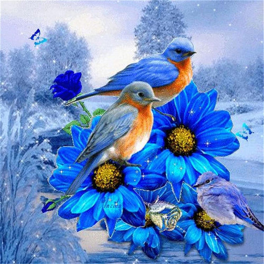 Bird of Flowers | Full Square Diamond Painting Kitss