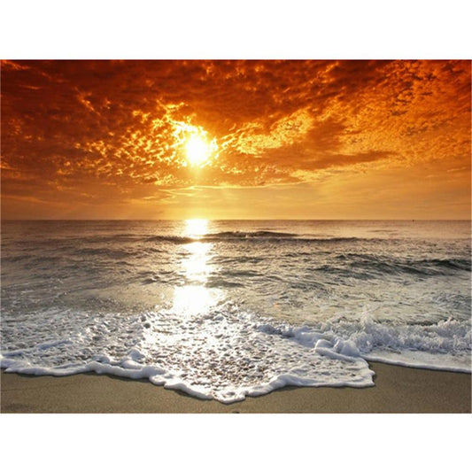 Sunset and Sea | Full Square Diamond Painting Kits