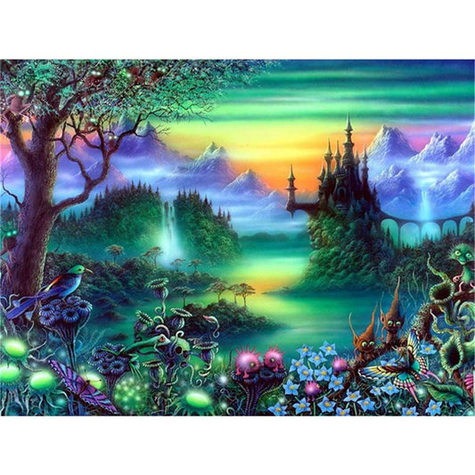 Forêt Fantastique | Kits de peinture au diamant carré complet 