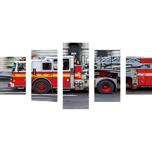 Camion de pompier | Kits complets de peinture au diamant rond
