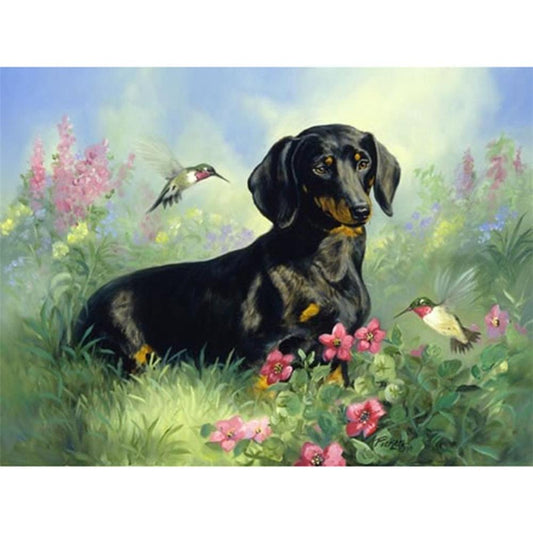 Dog  | Full Round Diamond Painting Kits