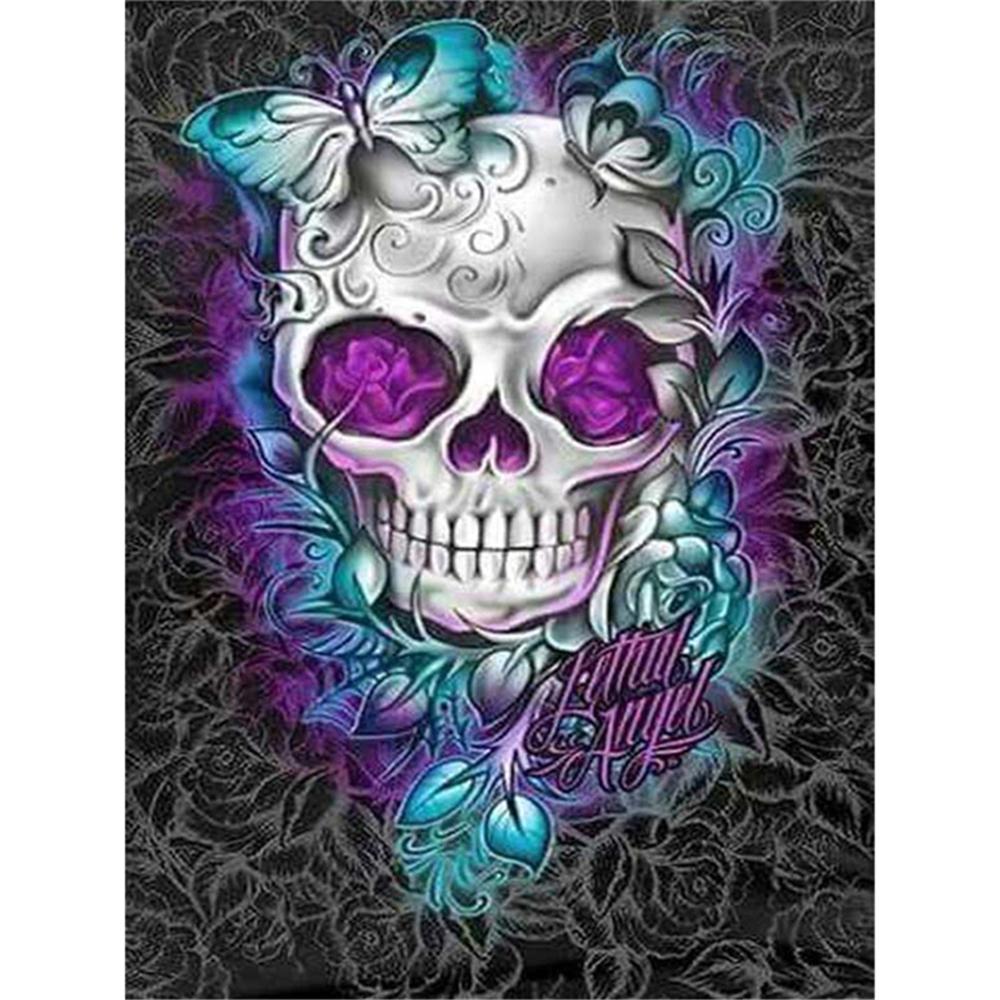 Skull  | Full Round Diamond Painting Kits