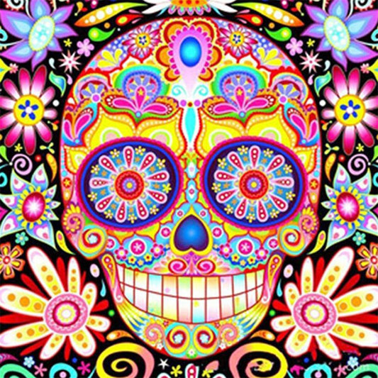 Skull | Full Round Diamond Painting Kits