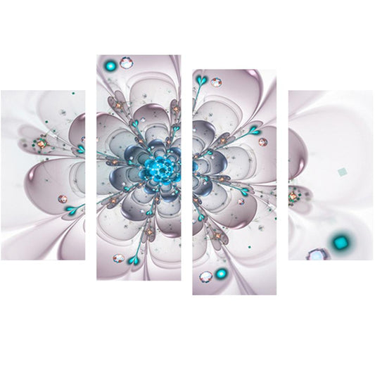 Belles fleurs | Kits complets de peinture au diamant rond 