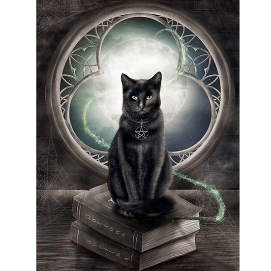 Black Cat | Full Round Diamond Painting Kits