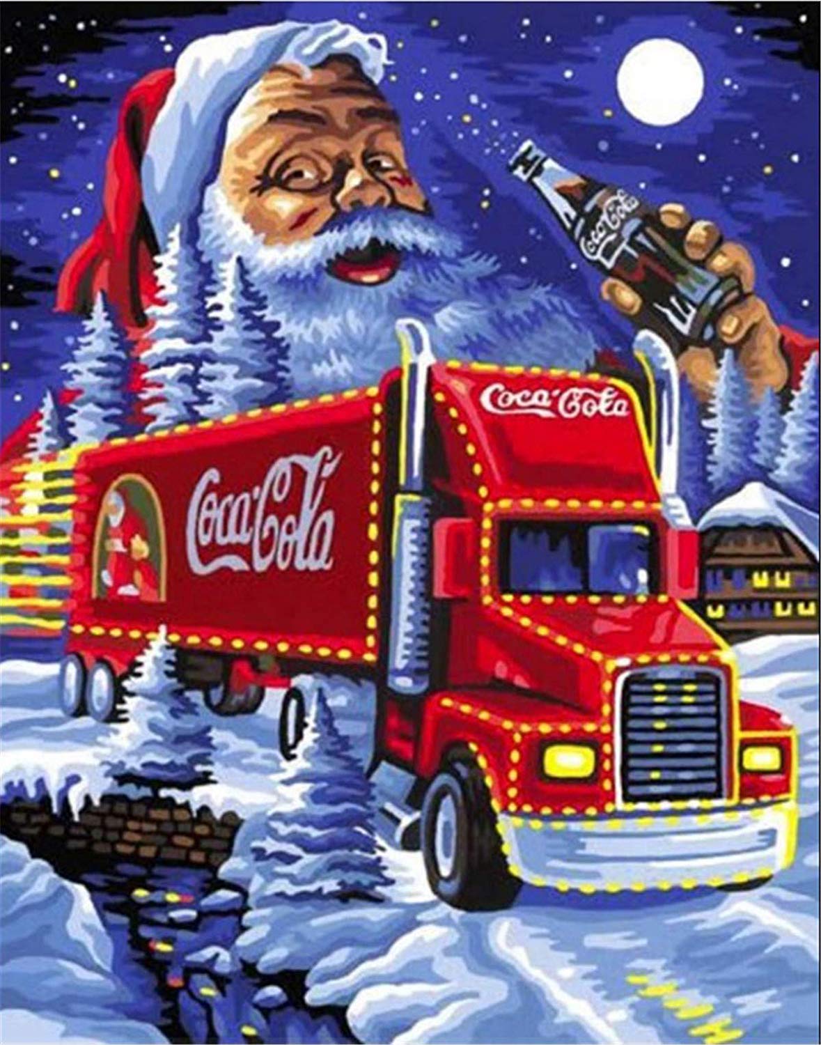 Christmas Truck  | Full Round Diamond Painting Kits