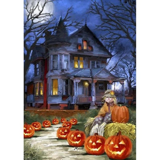 Pumpkin Lantern | Full Round Diamond Painting Kits