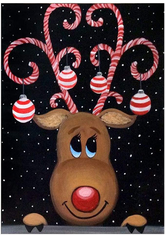 Reindeer | Full Round Diamond Painting Kits