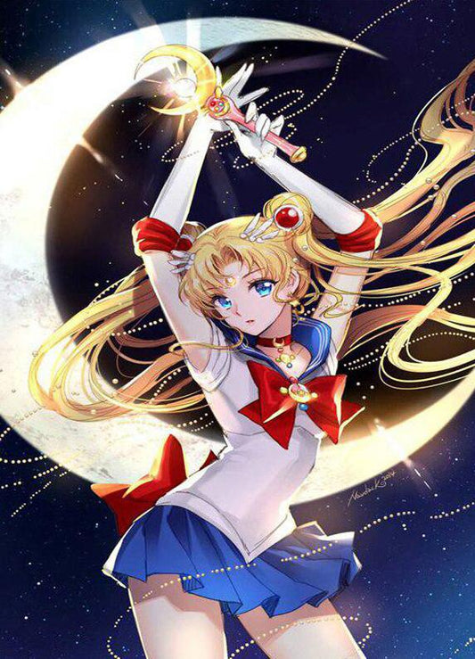 Sailor Moon | Kits complets de peinture au diamant rond
