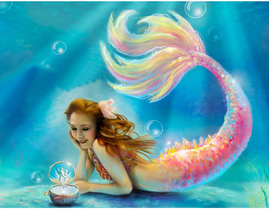 mermaid | Full Round Diamond Painting Kits