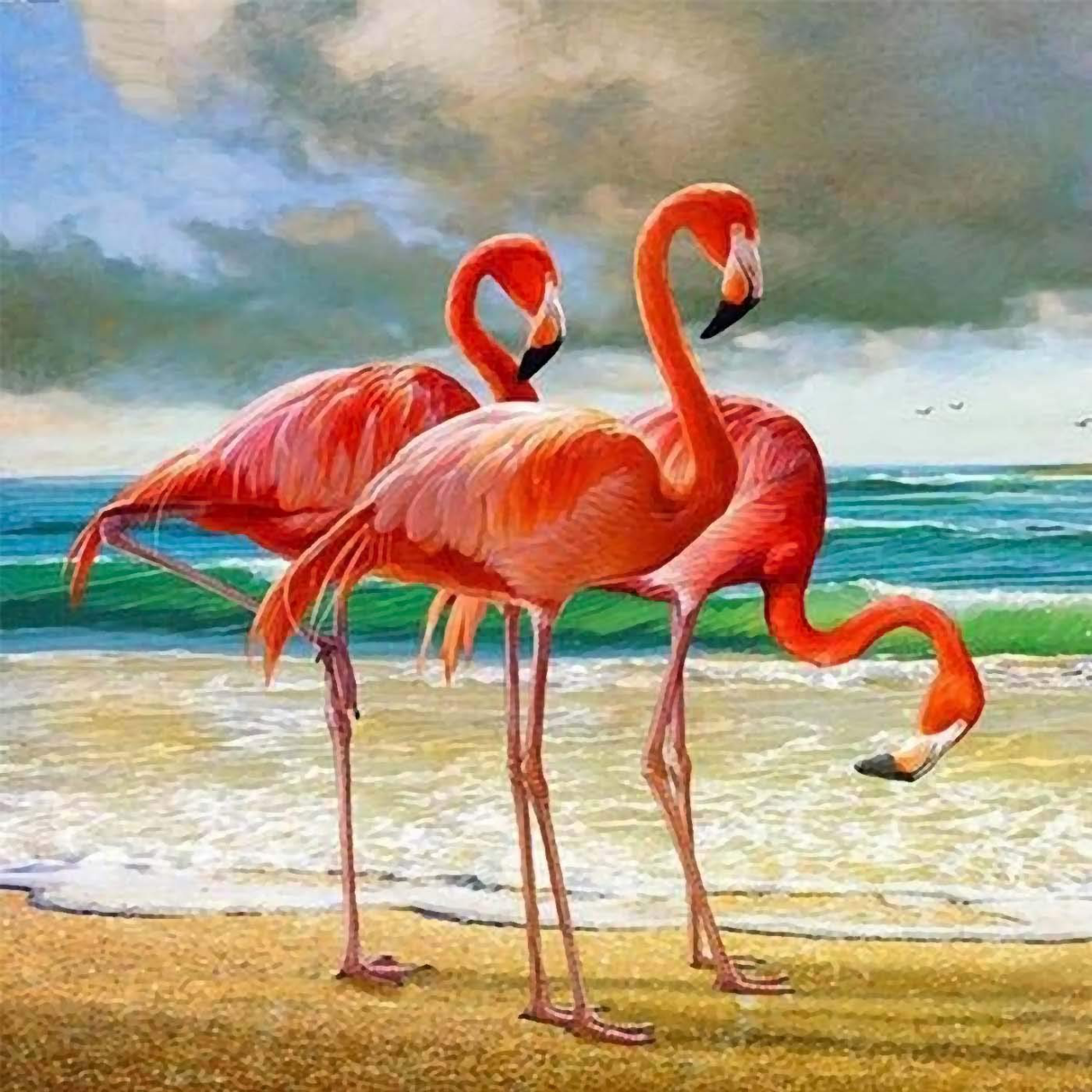 Flamingo | Full Round Diamond Painting Kits