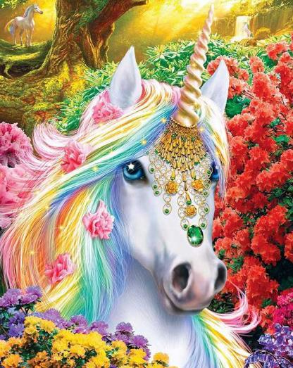 Unicorn | Full Round Diamond Painting Kits