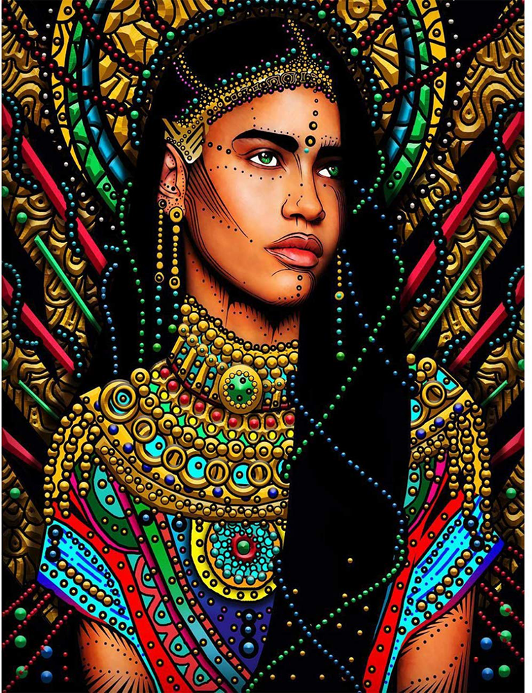 Egyptian Woman  | Full Round Diamond Painting Kits