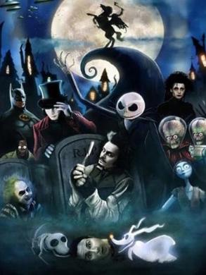 Tim Burton | Kits complets de peinture au diamant rond