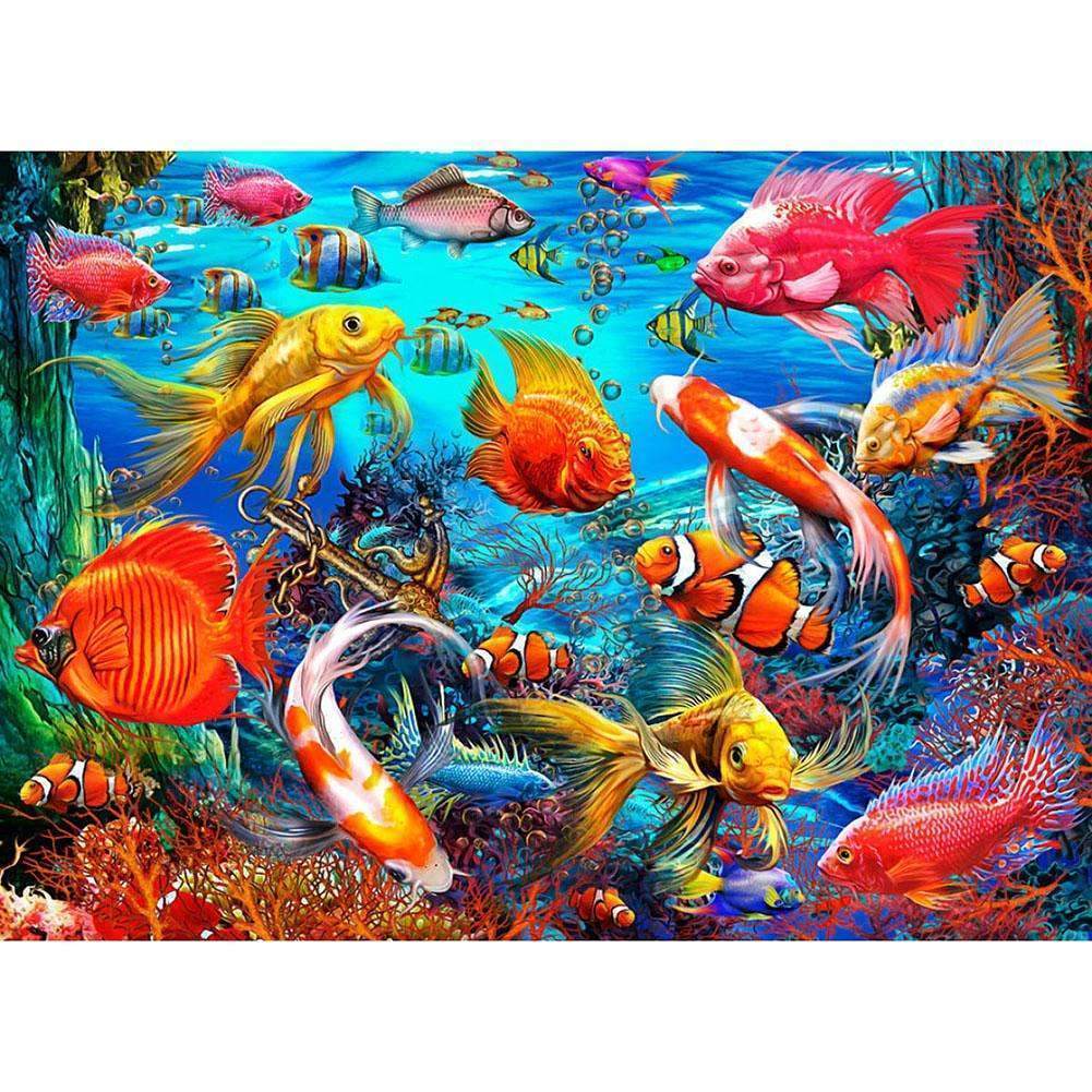 Tropical Fish  | Full Round Diamond Painting Kits