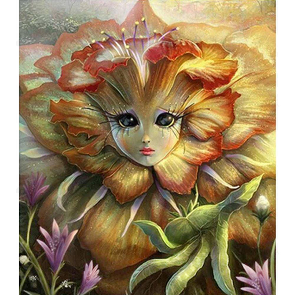 Flower Fairy Fantasy Art | Full Round Diamond Painting Kits