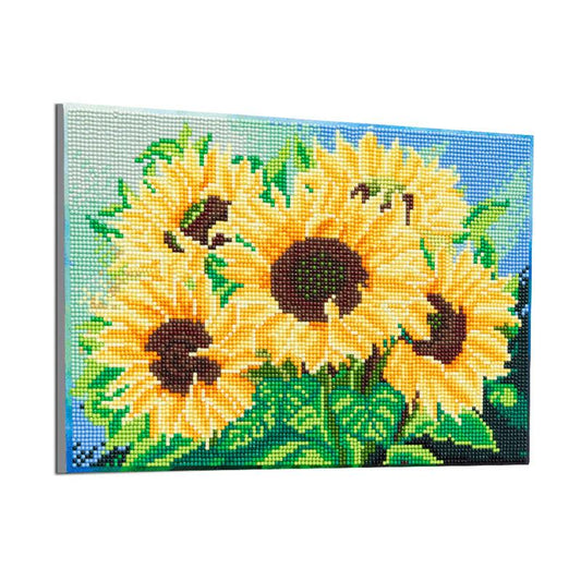 Sunflower  | Full Round Diamond Painting Kits（With Frame）