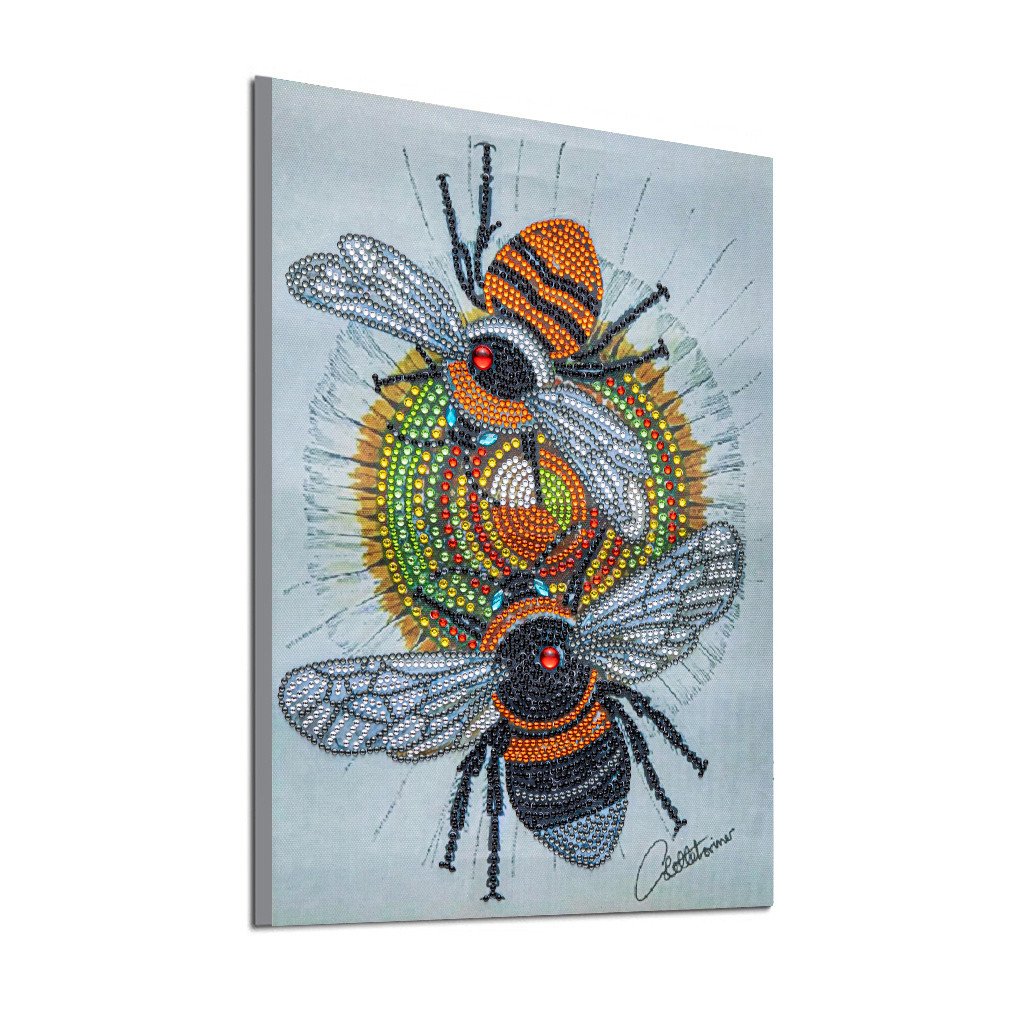 Two little bees | Special Shaped | Crystal Rhinestone Diamond Painting Kits