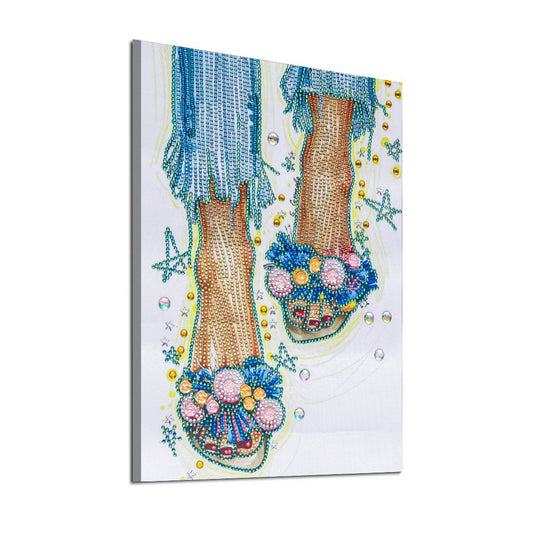 Petits pieds | Forme spéciale | Kits de peinture diamant strass cristal 