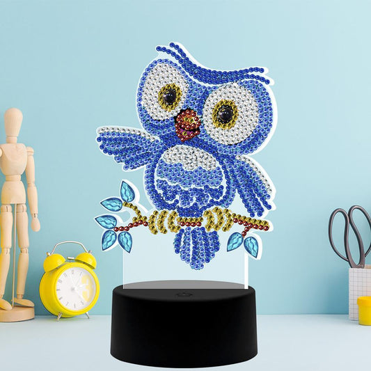 DIY Owl Diamond Painting Led Light Pad Lamp Night Light Home Desk Decor
