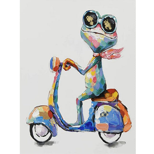 Grenouille | Kits complets de peinture au diamant rond 