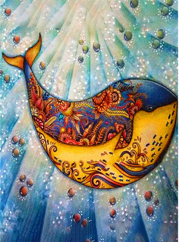 Whale | Full Round Diamond Painting Kits