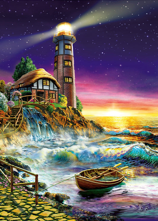 Seaside Scenery | Full Round Diamond Painting Kits