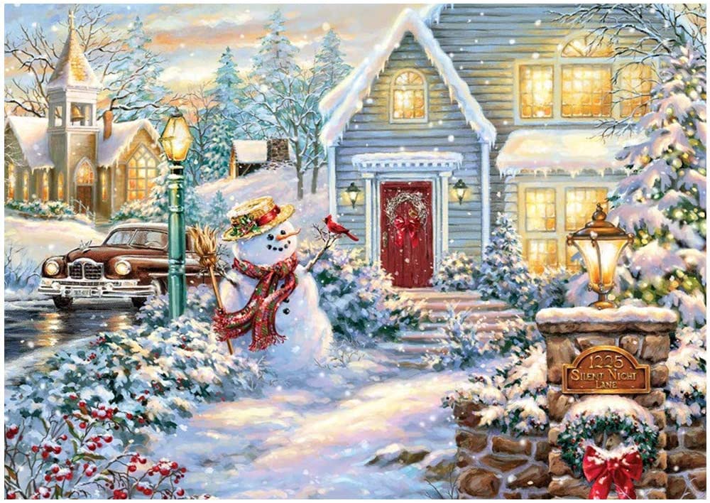 Snowman | Full Round Diamond Painting Kits