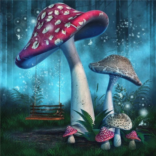 Mushroom | Full Round Diamond Painting Kits