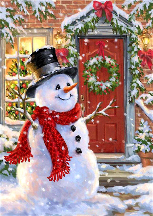 Snowman | Full Round Diamond Painting Kits