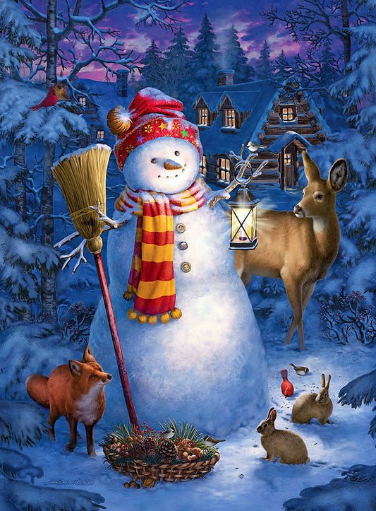 Snowman | Full Round Diamond Painting Kits