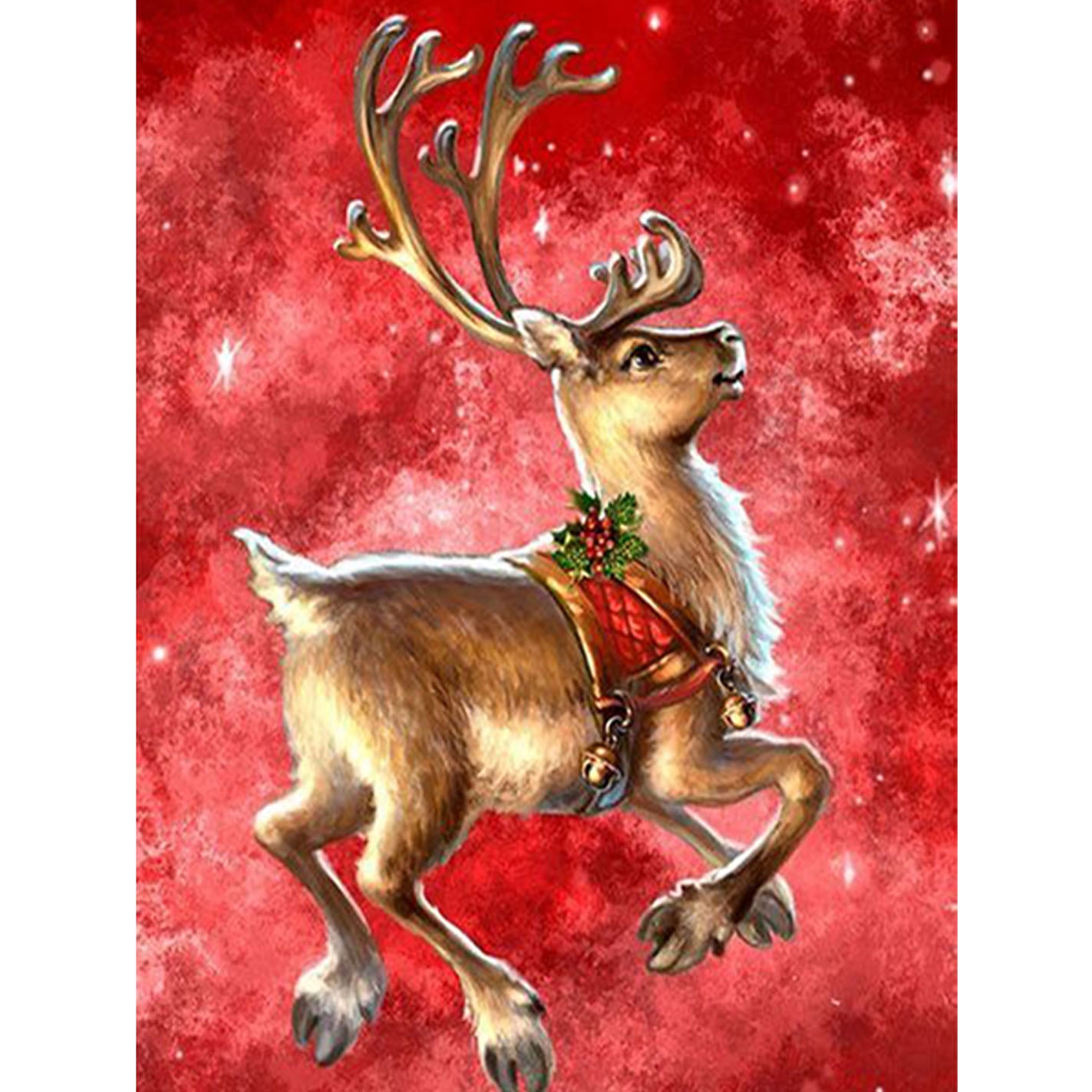 Reindeer | Full Round Diamond Painting Kits