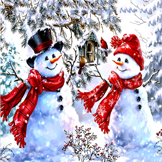 Snowman | Full Round Diamond Painting Kits