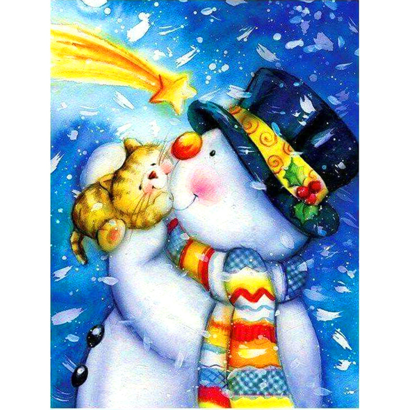 Snowman | Full Round Diamond Painting Kits