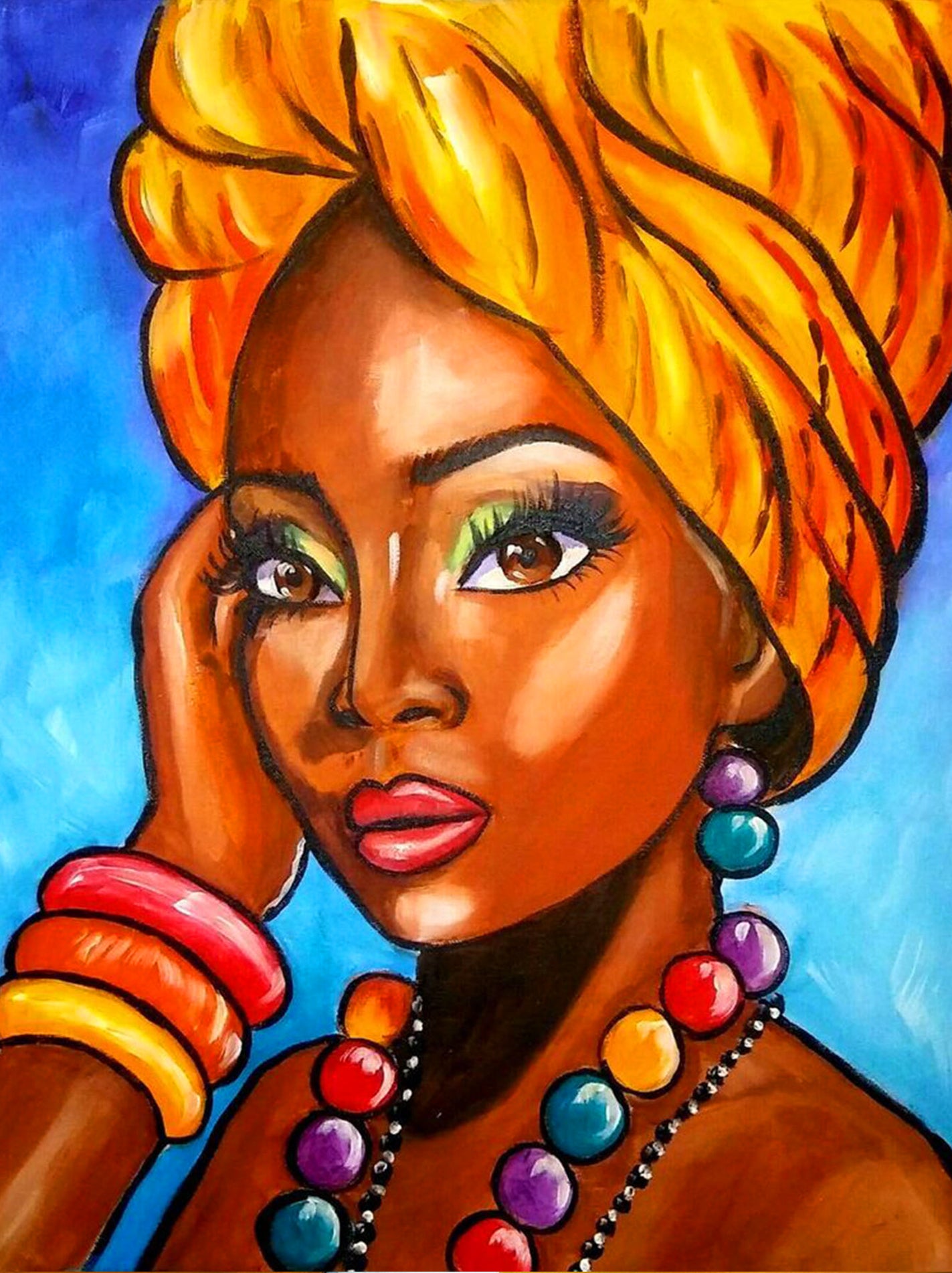 African Women  | Full Round Diamond Painting Kits