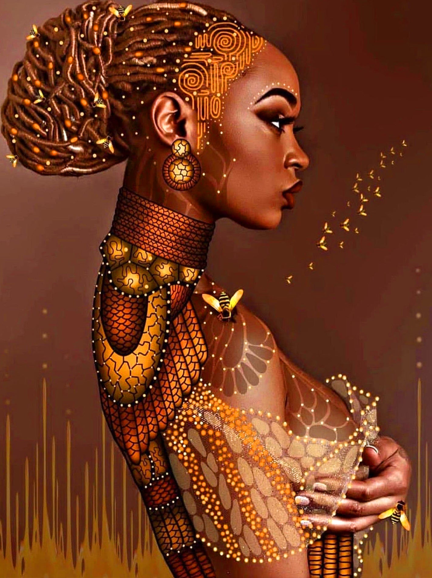 African Women  | Full Round Diamond Painting Kits