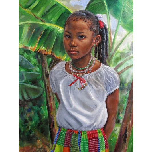 African Child | Full Round Diamond Painting Kits