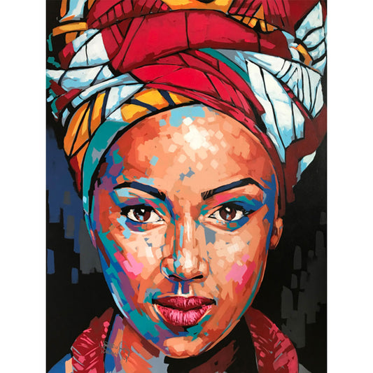 Femmes Africaines | Kits complets de peinture au diamant rond 