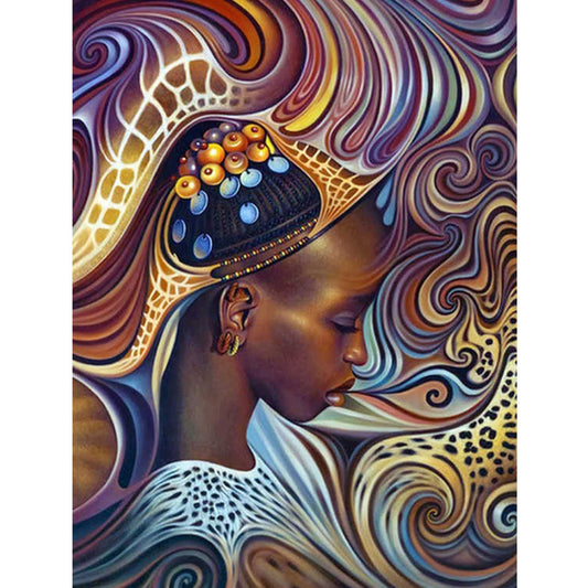 Femmes Africaines | Kits complets de peinture au diamant rond