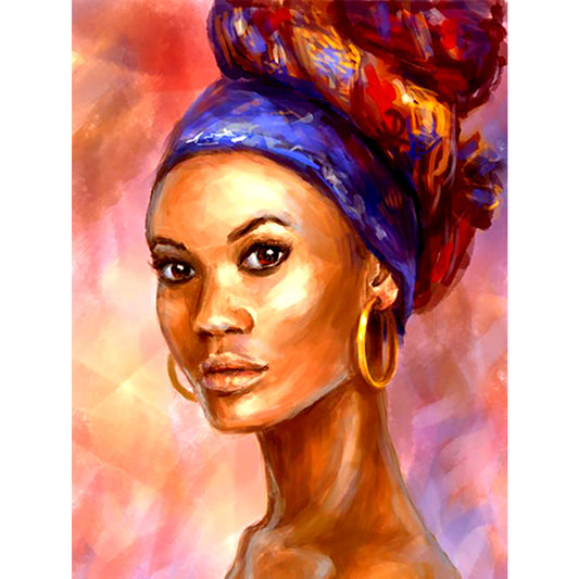 Femmes Africaines | Kits complets de peinture au diamant rond 