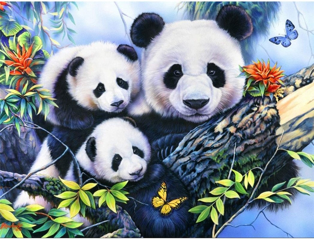 Panda | Full Round Diamond Painting Kits