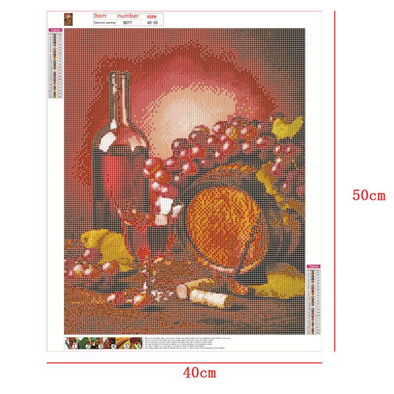 Wine | Full Round Diamond Painting Kits