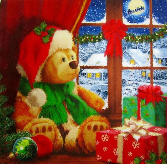 Christmas Bear | Full Round Diamond Painting Kits