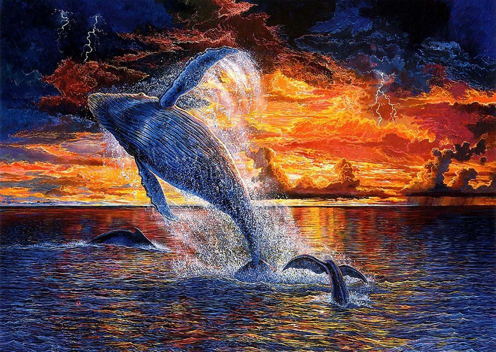 Whale | Full Round Diamond Painting Kits