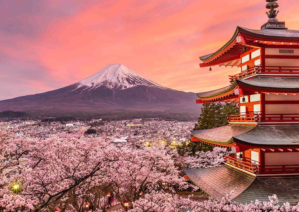 Mont Fuji | Kits complets de peinture au diamant rond