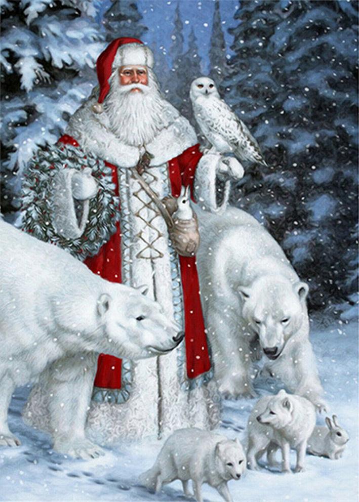 Santa Claus | Full Round Diamond Painting Kits