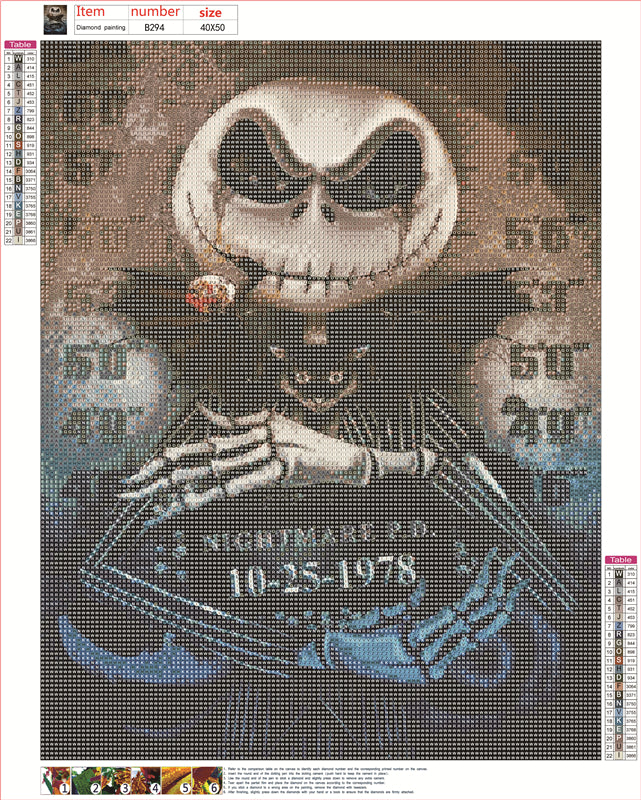 Jack Skellington | Full Round Diamond Painting Kits