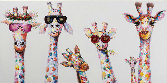 Giraffe family | Full Round Diamond Painting Kits