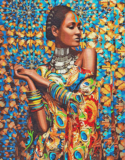 African woman | Full Round Diamond Painting Kits
