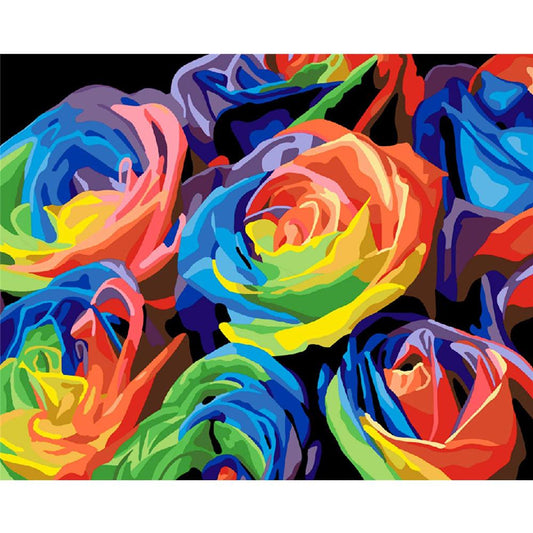 Colorful Flower  | Full Square Diamond Painting Kits